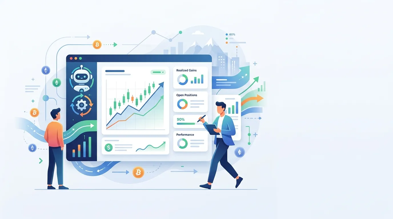 A practical guide to building a crypto P&L dashboard that tracks open positions, realized gains, and portfolio performance in real time using Cryptohopper.AI.